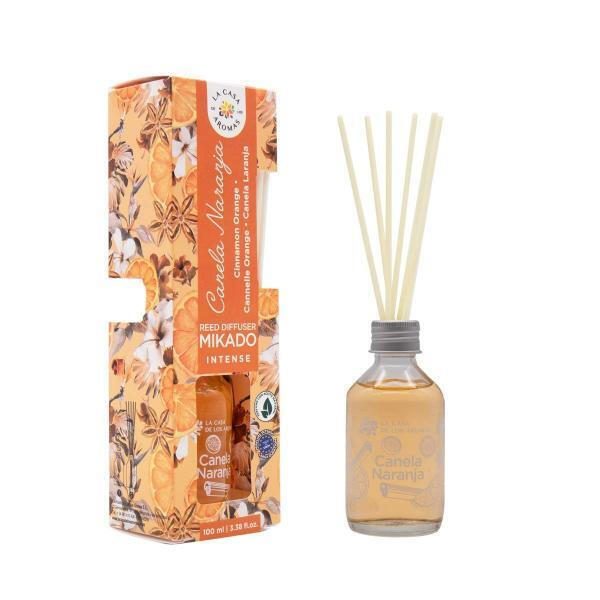 La Casa De Los Aromas Mikado Intense Cinnamon Orange Fragrance Sticks 100ml