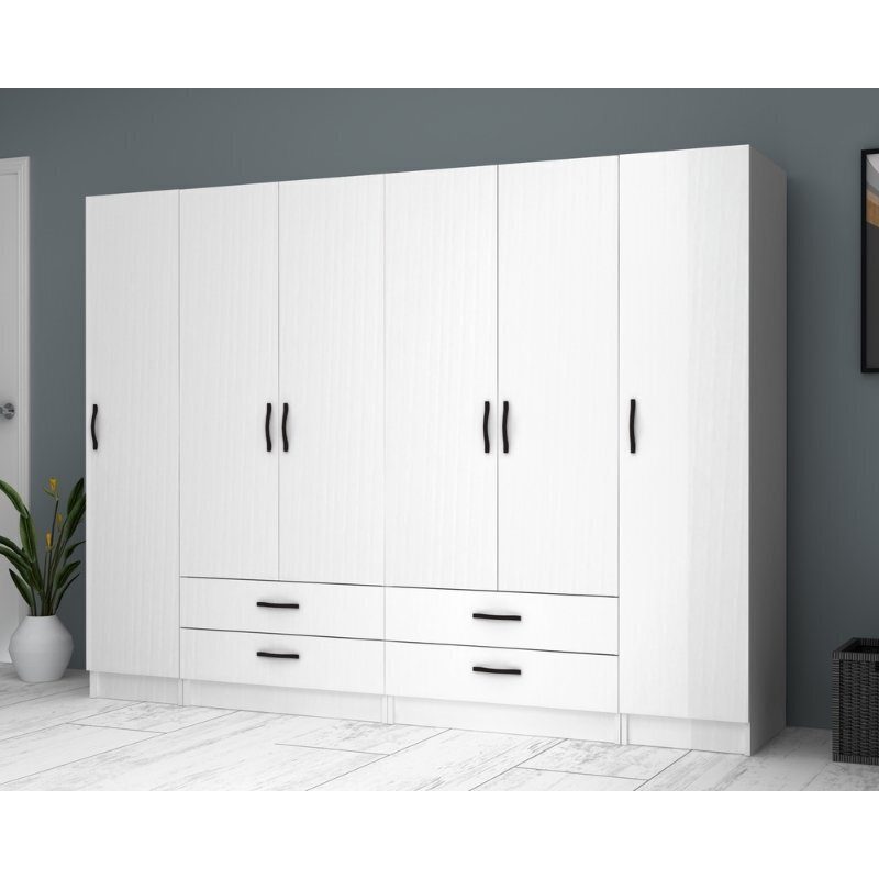 Ricardo Exafylli Kleiderschrank 240x51.8x181cm weiss