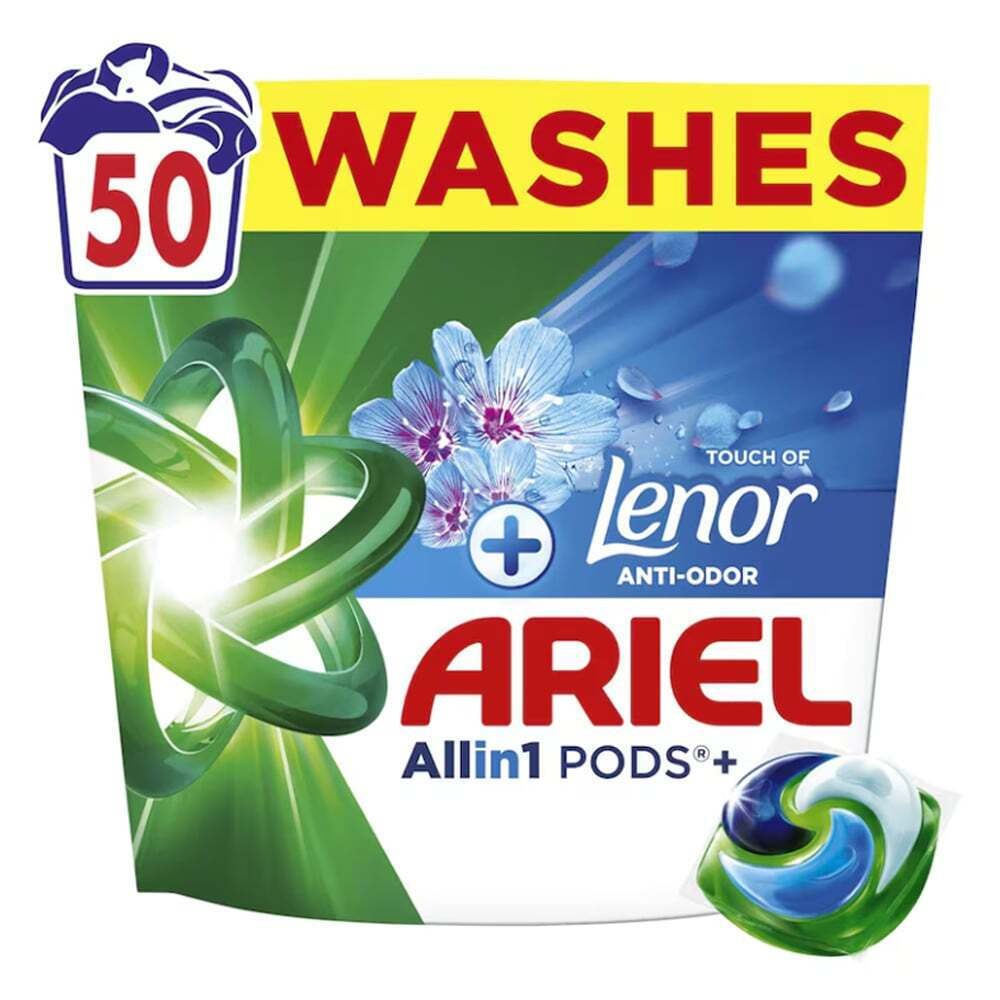 Ariel All In 1 Aporrypadiko Waschmaschine Waesche Kapseln Touch Lenor 50 Mez