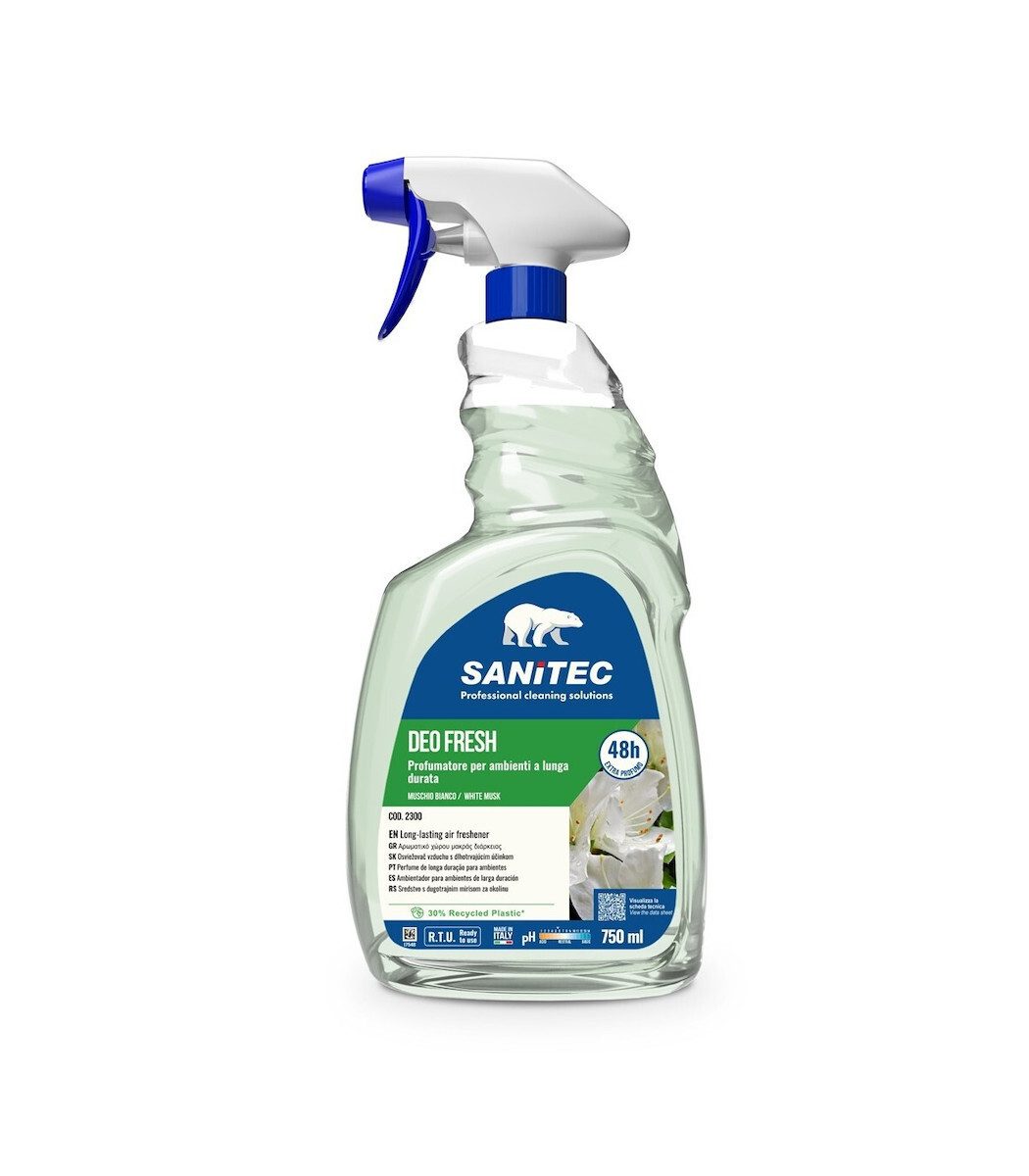 Sanitec Deo Fresh Plus Duft Raum Technologia Exalipsis Osmon Duft Muschio Bianco 0,75l